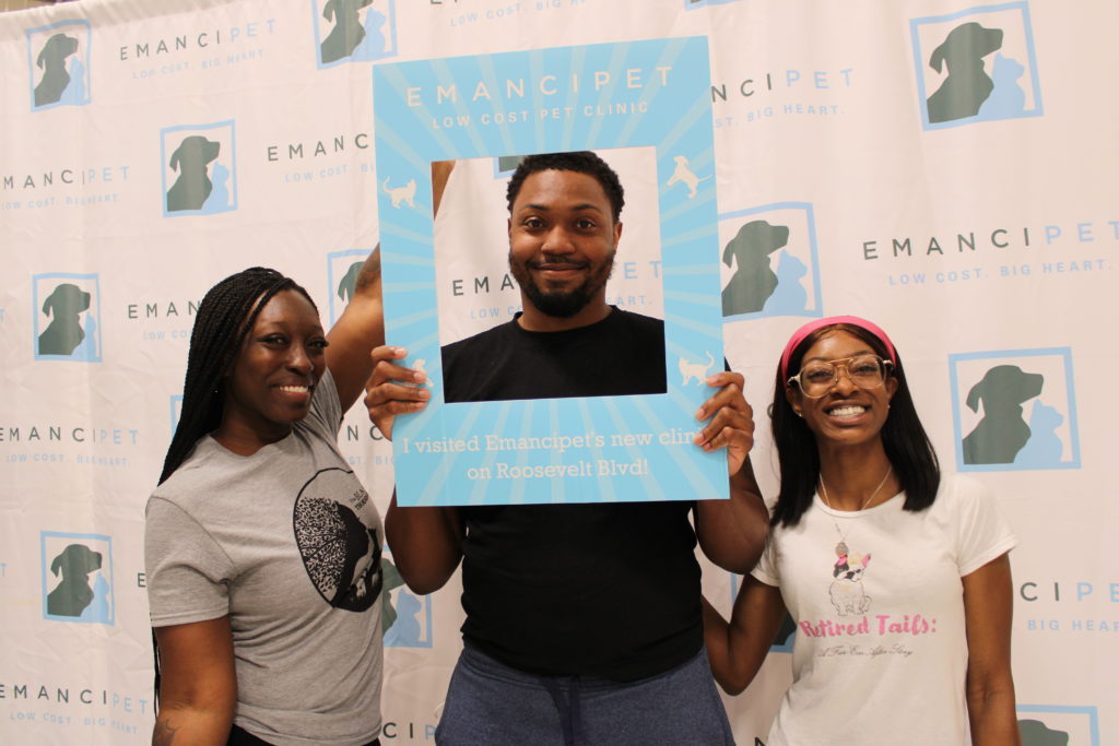 People Celebrating the Opening of Emancipet's 2nd Philadelphia Clinic