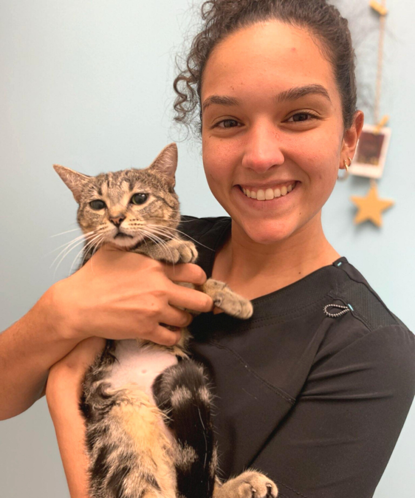 Emancipet Staff Member Holding Cat Patient