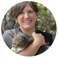 Emancipet Chief Medical Officer Dr. Holly Putnam with Pet
